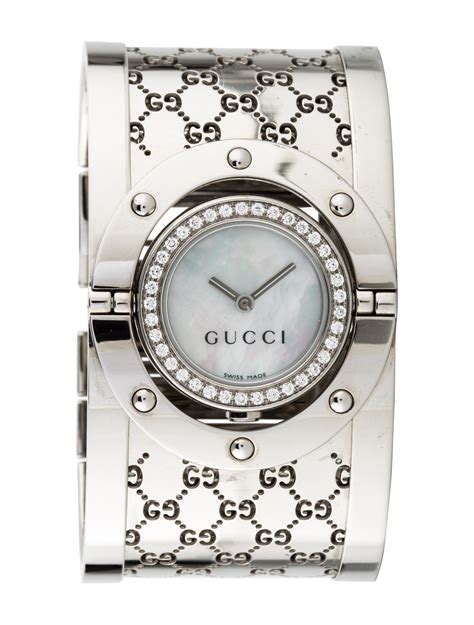 gucci twirl watch pearl|gucci twirl watch links.